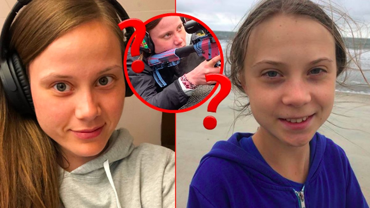 Svenska Emmy misstogs för att vara Greta Thunberg i en video på Twitter.